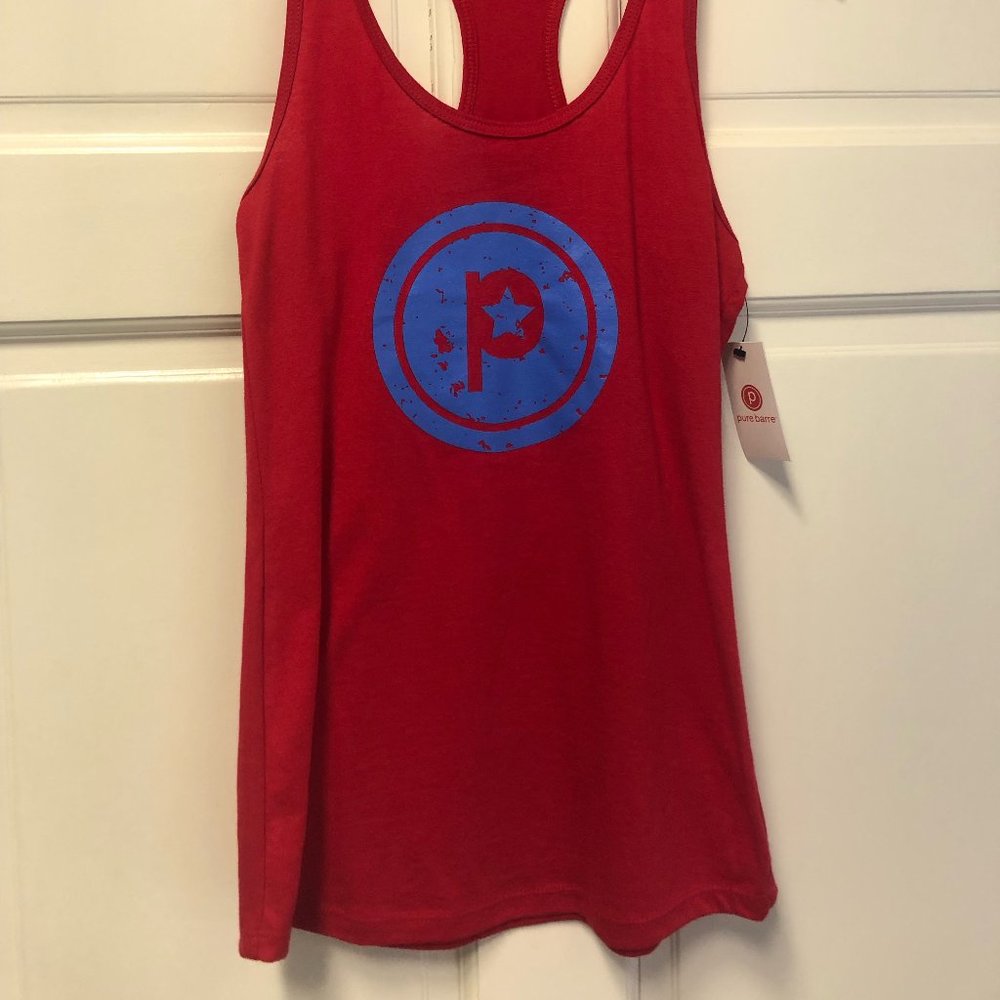 Pure Barre Distressed Circle P Tank